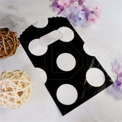 Пакет "Белые круги на черном фоне" 9х15 (кратно 50) PR120-9x15:BI - фото 9334