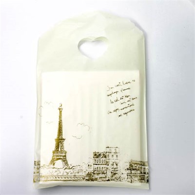 Пакет "Эйфелева башня на желтом" 13х21 (кратно 50) PR223-13x21:BI