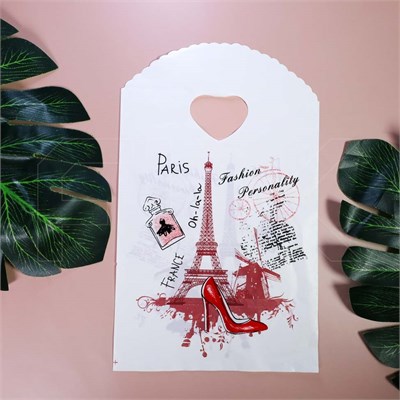 Пакет "Эйфелева башня на белом фоне" 13х21 (кратно 50) PR206-13x21:BI - фото 9339