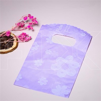 Пакет "Цветы на фиолетовом фоне" 9х15 (кратно 50) PR104-9x15:BI - фото 9342