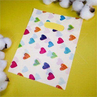 Пакет "Сердечки" 15х20 (кратно 100) PR403-15x20:BI