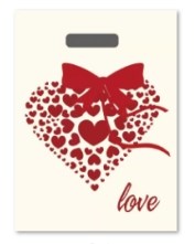 Пакет "Сердечко Love" 9х15 (кратно 50) PR140-9x15:BI - фото 9367