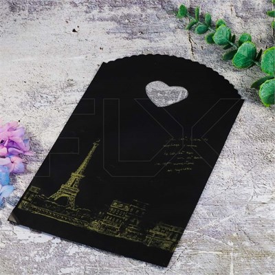 Пакет "Эйфелева башня на черном" 13х21 (кратно 50) PR221-13x21:BI - фото 9412