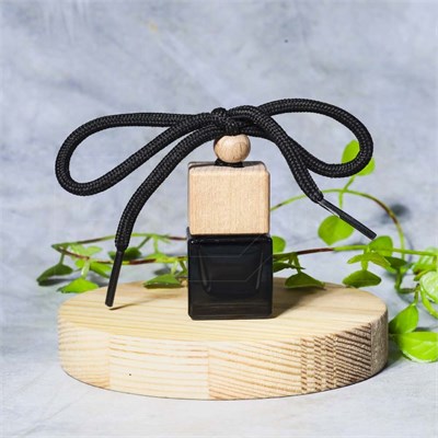 Автофлакон 7мл, черный с деревянной крышкой AF046-7:AB - фото 9640