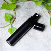 Атомайзер-карандаш 5мл, черное матовое покрытие, стекло, черная металлическая крышка (кратно 5) S070-5:AA