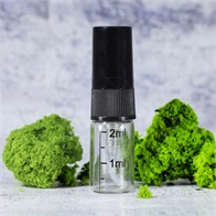 Атомайзер со шкалой 2мл, спрей, прозр.стекло, черная крышка (кратно 5) SH001-2:AA