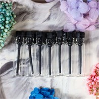 УЦЕНКА-Фиолка, 1мл, прозрачное стекло, черная крышка (кратно 1000) UCENKA-F001-1-BOX:CQ BLACK