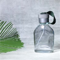 Атомайзер, прозрачное стекло, серая крышка, 100мл S139-100:AI