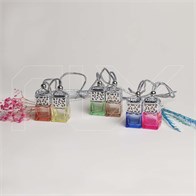 Автофлакон, 7мл, квадрат, крышка серебро AF027-7:AB