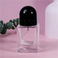 Атомайзер, 30мл, квадрат, черная крышка-купол 0_S223-30 BLACK