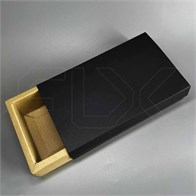 Коробка подарочная 40х100х170 мм, черно-песочный 0_K013-40x100x170 BLACK-SAND