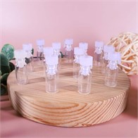 Фиолка 0.5 мл, прозрачное стекло, белая крышка (кратно 100) 0_F001-0.5 WHITE