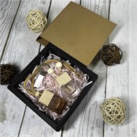 Коробка подарочная 40х120х120 мм, песочно-черный 0_K013-40x120x120 SAND-BLACK