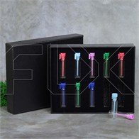 Коробочка с черной бархатной вкладкой для 10-ти фиолок на 1 мл, черный 0_K015-135x110x30 (F001) BLACK VELVET