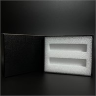 зак_Коробочка с белой вкладкой для помадок 10 мл, черный 0_K015-135x110x30 (P001-10) WHITE