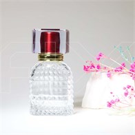 Атомайзер, 28мл, узорное стекло, красная крышка/пластик 0_S315-28 RED