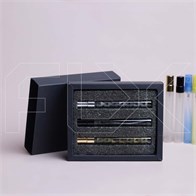 Акция_Парфюм-бокс с черной вкладкой для флаконов-карандашей 10 мл, черный 0_K019-30x123x148 (S001-10) BLACK