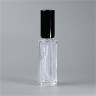 Атомайзер, прозрачное толстое стекло, черная крышка, 8,5мл 0_S068-8.5 BLACK
