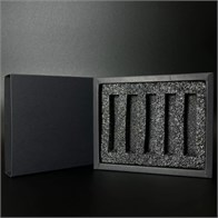 зак_Парфюм-бокс с черной вкладкой для флаконов-карандашей 5 мл, черный 0_K021-25x124x148 (S001-5) BLACK