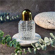 Атомайзер, 50мл, узорное стекло, золотая крышка-купол 0_S267-50 GOLD