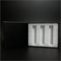 зак_Коробочка с белой вкладкой для помадок 5 мл, черный 0_K015-135x110x30 (P001-5) WHITE