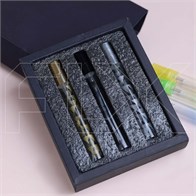 Парфюм-бокс с черной вкладкой для флаконов-карандашей 10 мл, черный 0_K020-30x123x148 (S001-10) BLACK