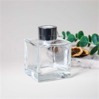 Флакон для аромадиффузора, 90мл, квадрат (серебристый) 0_D002-90-SILVER