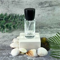 Атомайзер, стекло, 22мл, черная крышка/дерево 0_S237-22 BLACK