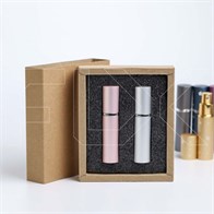 Парфюм-бокс с черной вкладкой для помадок 10 мл, песочный 0_K018-30x126x148 (P001-10) SAND