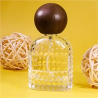 Атомайзер, 28мл, узорное стекло, темная круглая крышка/дерево 0_S282-28 DARK