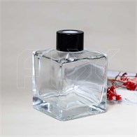 Флакон для аромадиффузора, 140мл, квадрат (черный) 0_D002-140-BLACK