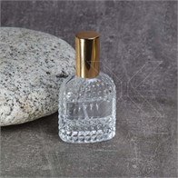 Атомайзер, 28мл, узорное стекло, золотая крышка/металл 0_S287-28 GOLD