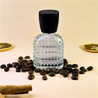 Атомайзер, 28мл, узорное стекло, черная крышка/дерево 0_S288-28 BLACK