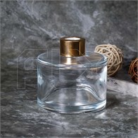 Флакон для аромадиффузора, 185мл, цилиндр (золотистый) 0_D001-185-GOLD