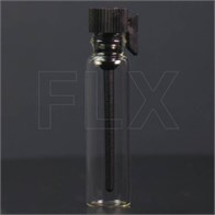 Фиолка, 1мл, прозрачное стекло, черная крышка (кратно 1000) 0_F001-1:KL