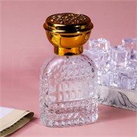 Атомайзер, 28мл, узорное стекло, золотая крышка/пластик 0_S272-28 GOLD