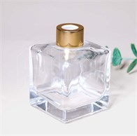 Флакон для аромадиффузора, 170мл, квадрат (золотистый) 0_D002-170-GOLD