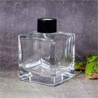 Флакон для аромадиффузора, 170мл, квадрат (черный) 0_D002-170-BLACK
