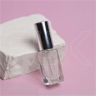 Атомайзер, прозрачное толстое стекло, серебристая крышка, 5мл 0_S068-5 SILVER