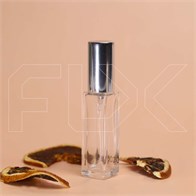 Атомайзер, прозрачное толстое стекло, серебристая крышка, 8,5мл 0_S068-8.5 SILVER