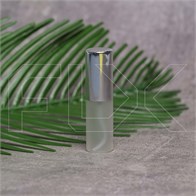 Атомайзер-карандаш 5.5мл, матовое стекло, крышка металл, серебристый цвет 0_S008-5.5 SILVER