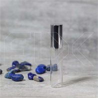 Атомайзер-карандаш 10мл, прозрачное стекло, крышка металл, серебристый цвет 0_S009-10 SILVER