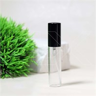 Атомайзер-карандаш 10мл, прозрачное стекло, крышка металл, черный цвет 0_S009-10 BLACK