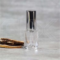 Атомайзер, прозрачное толстое стекло, серебристая крышка, 3,5мл 0_S068-3.5 SILVER