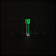 Фиолка 1 мл, прозрачное стекло, зеленая крышка (кратно 100) 0_F001-1 GREEN