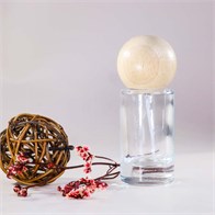 Атомайзер, стекло, 22мл, светлая круглая крышка/дерево 0_S212-22 LIGHT