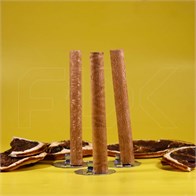 Деревянный фитиль для свечей, круглый, с держателем, 8x70 мм (кратно 20) DF002-8x70:GE