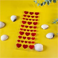 Наклейки с сердечками 170х70мм (кратно 10) E601:BY