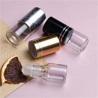 Флакон-роллер 2мл, прозрачное стекло со стеклянным роликом (кратно 5) M101-2:AO