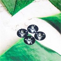 Держатель металлический, круглый, для хлопкового фитиля, 12.5х2.5х4 мм (кратно 100) DM004-12.5x2.5x4:GD